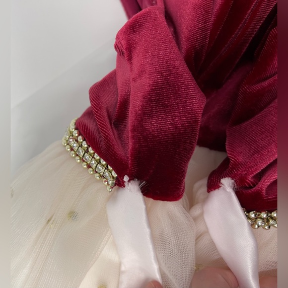 AMERICAN PRINCESS: Red Dress with Cream Skirt, Size 6 - Picture 5 of 7